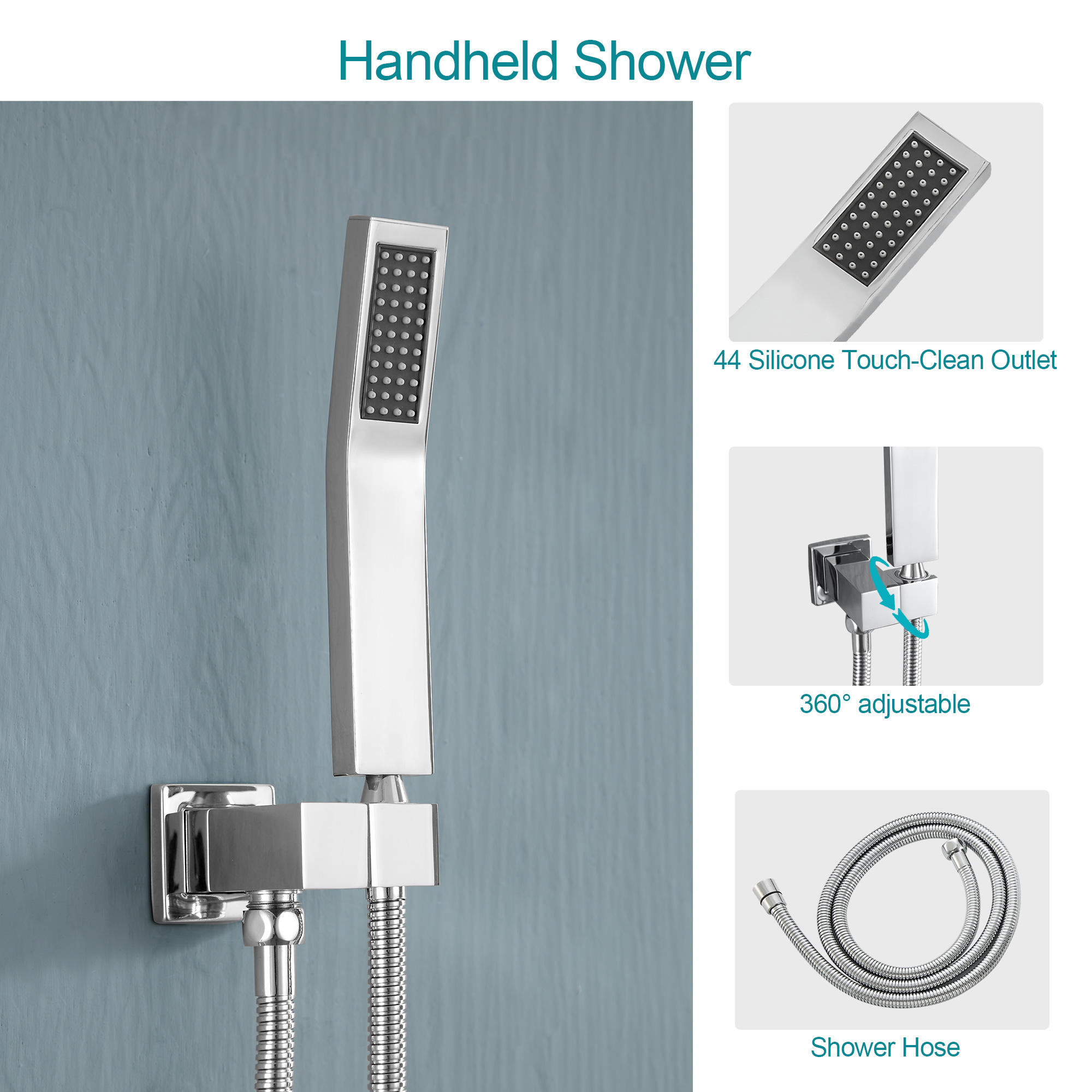 10 Inch Rain Shower Chrome Faucet - Image 6