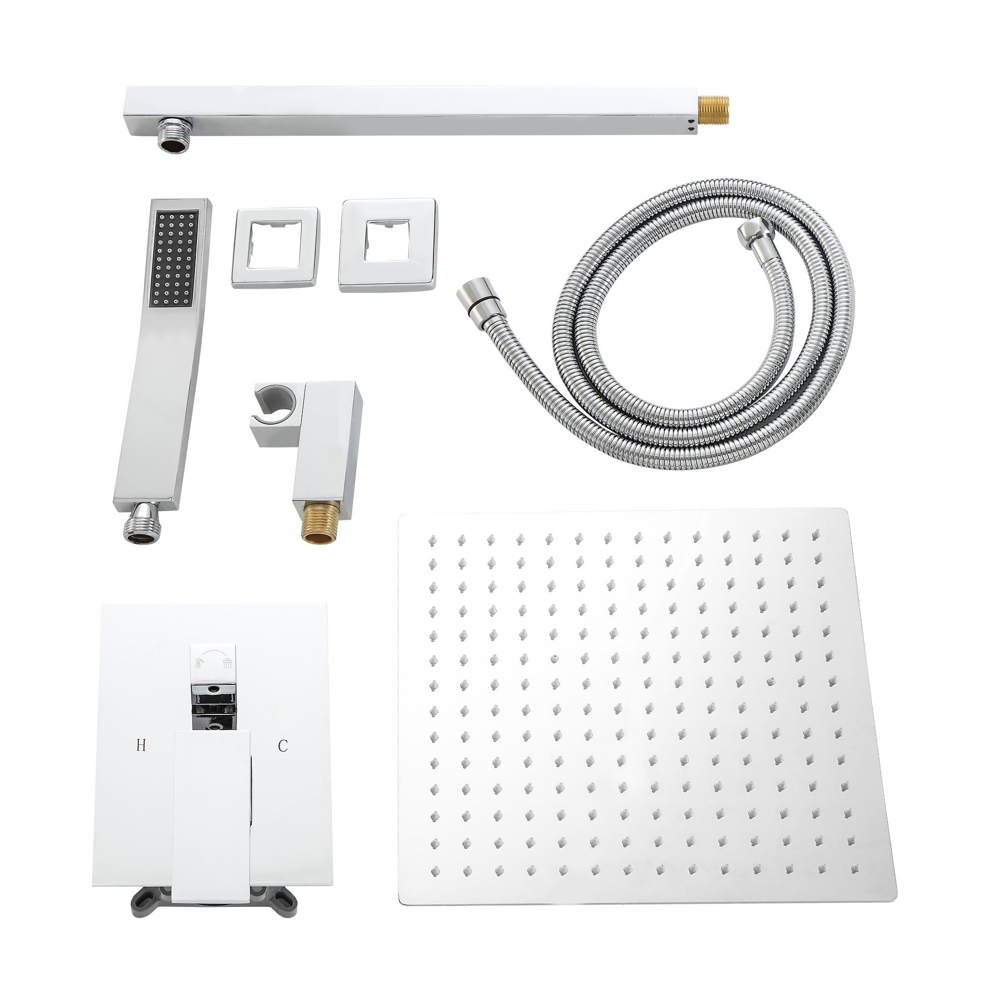 10 Inch Rain Shower Chrome Faucet - Image 4