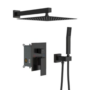 10 Inch Bronze Rain Shower Faucet Set