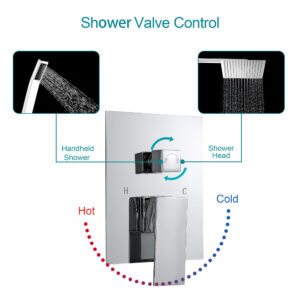 10 Inch Rain Shower Chrome Faucet - Image 5