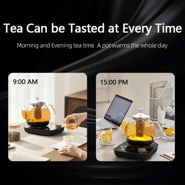 Professional 800ml Multi-Functional Glass Teapot Fast Heating Cooking & Brewing Integrated Electric Kettle Stainless Steel