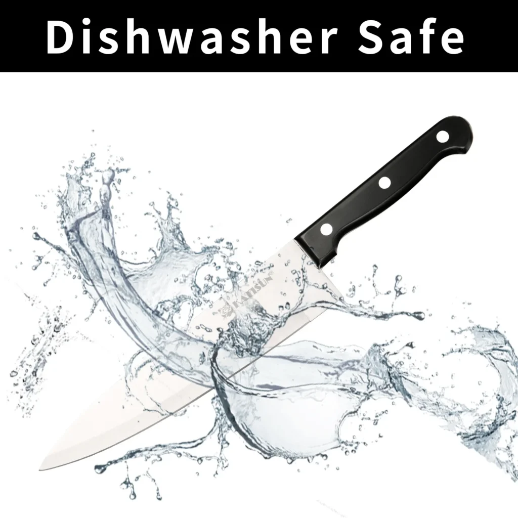 19 Pieces Kitchen Knives Stainless Steel Kitchen Knives Set with Wooden Knife Block